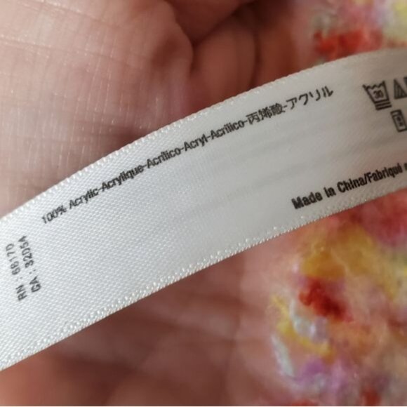 Anthropologie Multicolor Super Soft Fringe Ends Wrap/Scarf - Picture 4 of 5